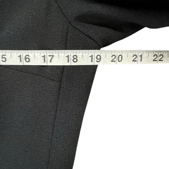 Karl Lagerfeld Sheath Dress Womens 12 Black Tulip 3/4 Sleeve Lined Modern Career - Picture 9 of 16